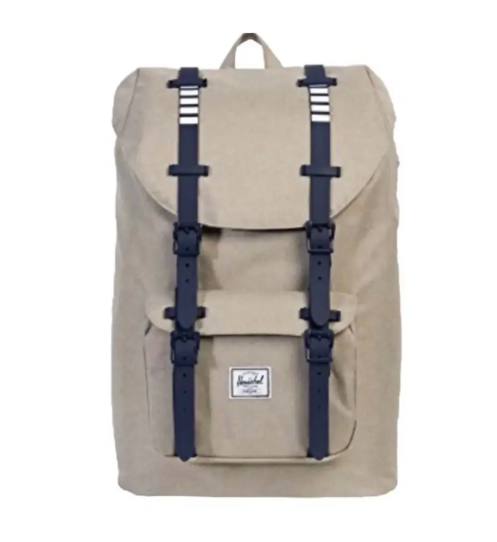 Herschel Supply Co. Retreat Backpack Light Khaki Crosshatch Peacoat Rubber